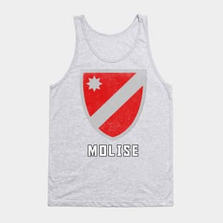 Molise Italia Regional Flag / Vintage Faded Look Design Tank Top